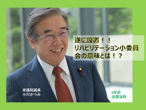 遂に設置！リハ小委員会の意味とは