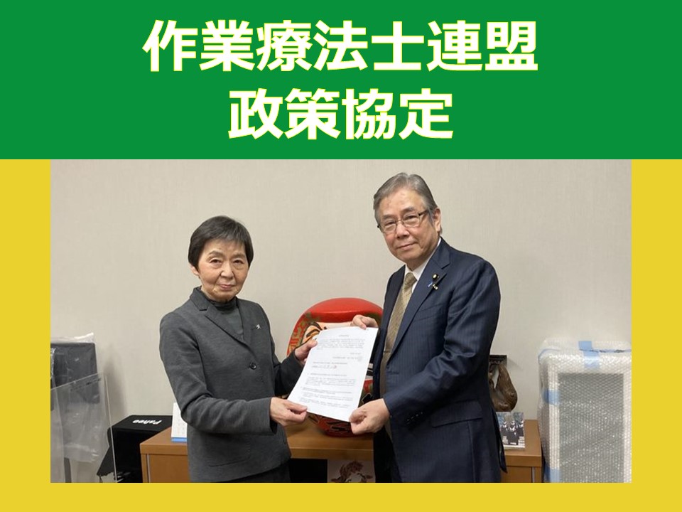 日本作業療法士連盟　推薦状